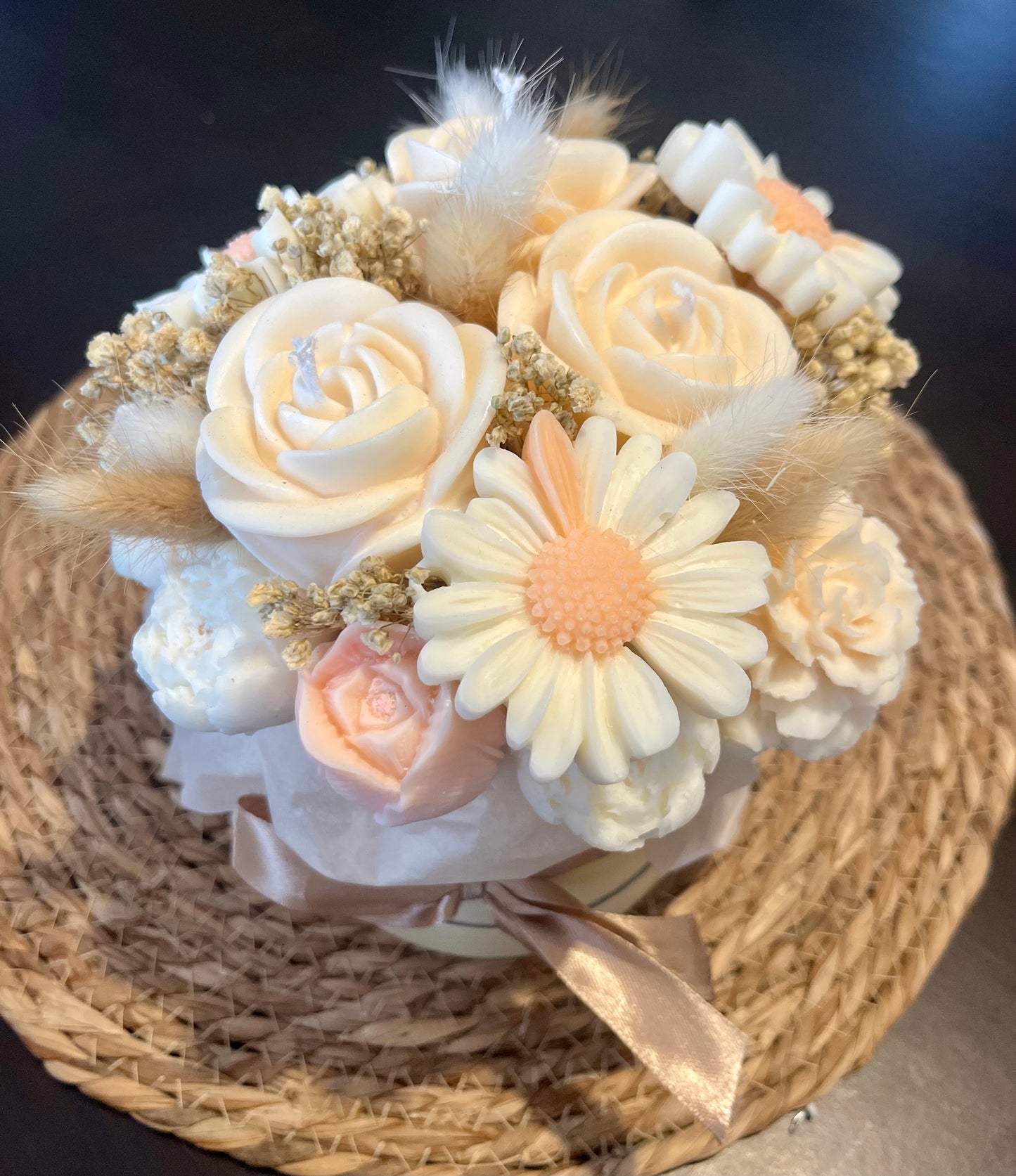 Bouquet parfumé pêche