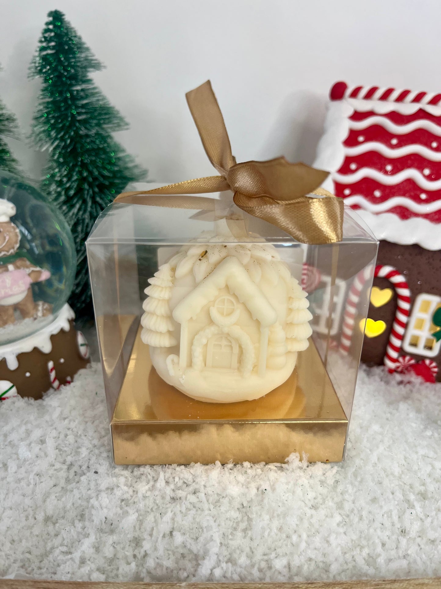 Bougie « Boule de Noël doré ».