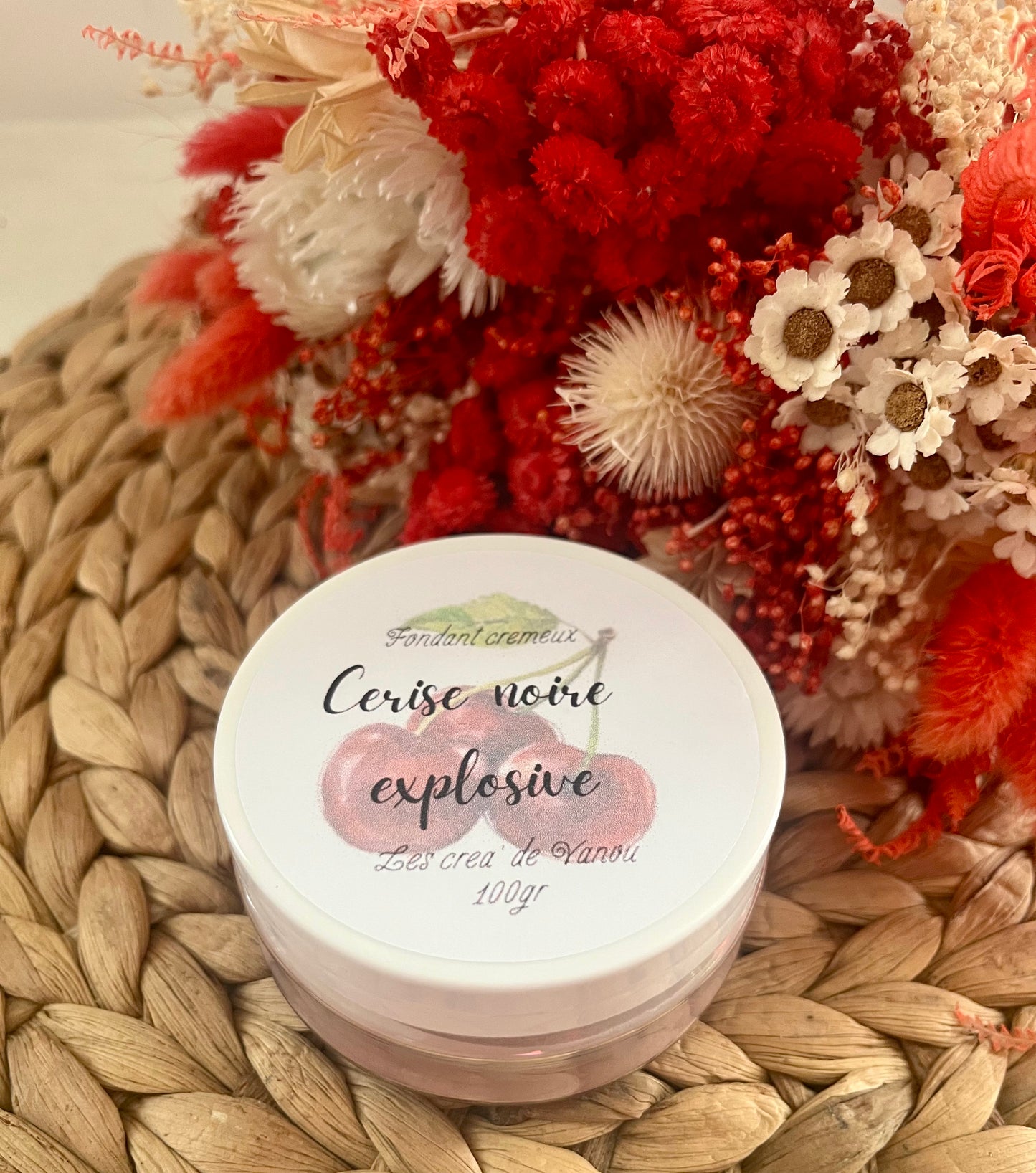 Fondant crémeux cerise noire explosive