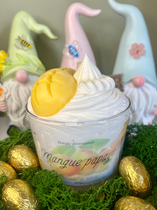 Bougie gourmande Mangue Papaye
