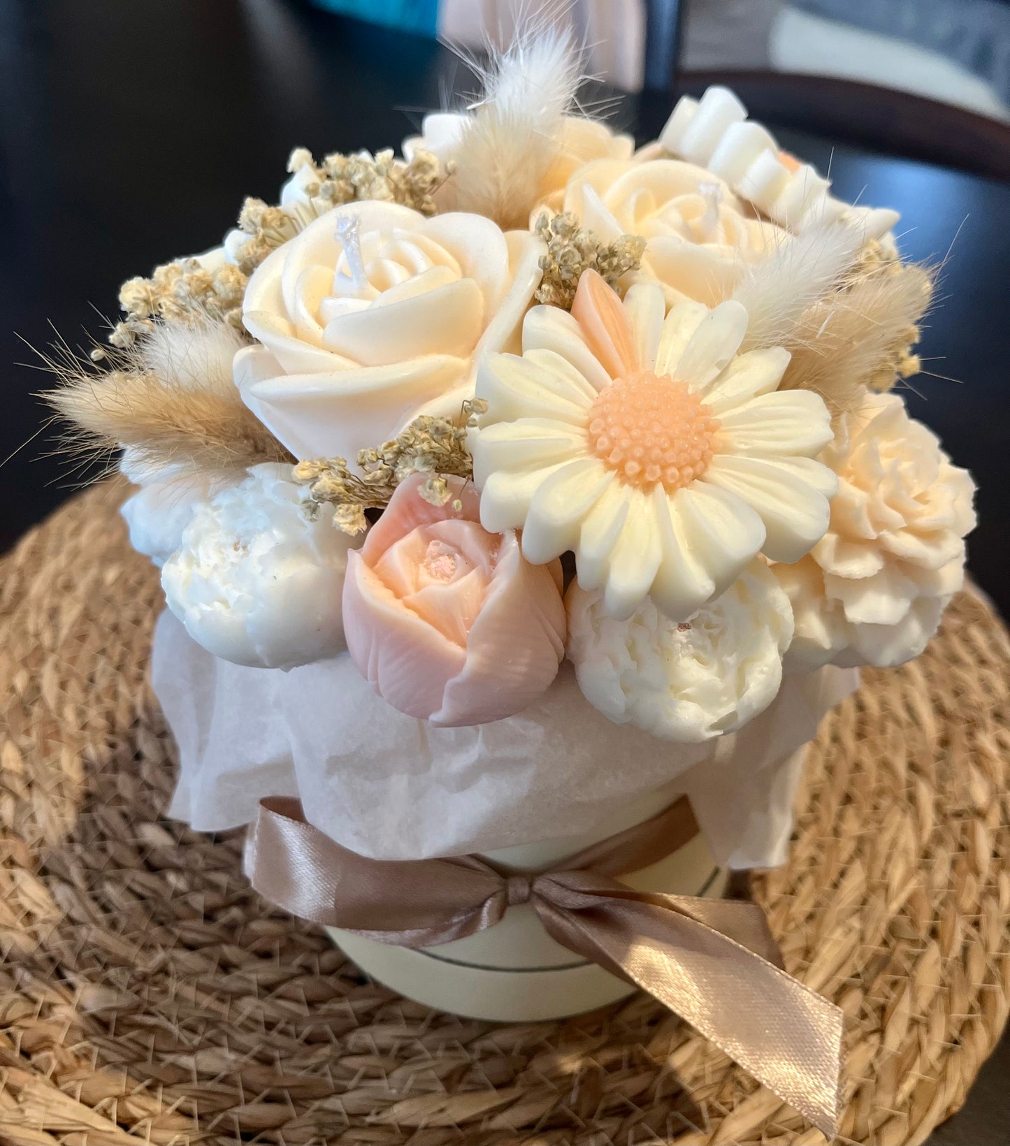 Bouquet parfumé pêche