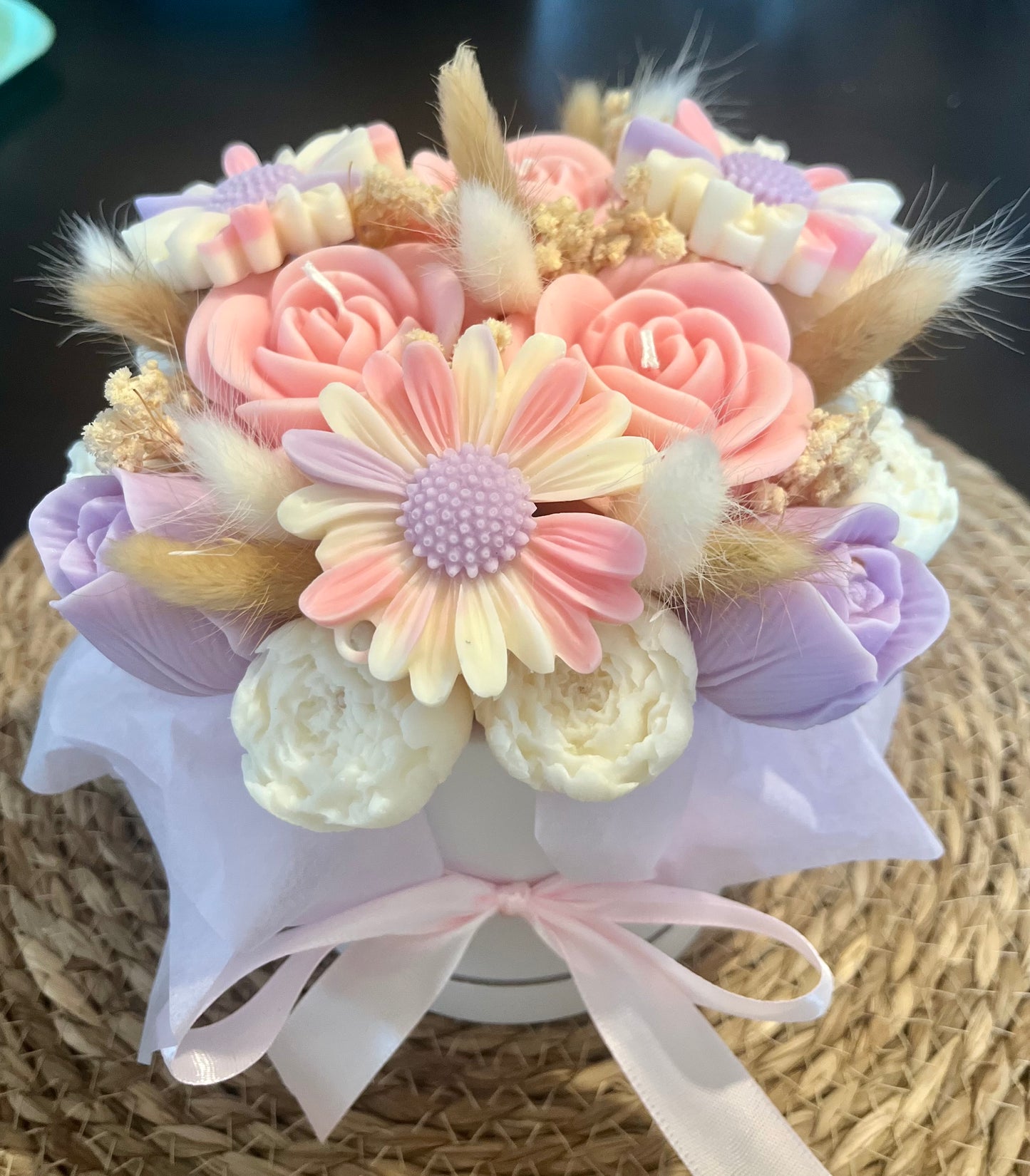 Bouquet parfumé rose et violet