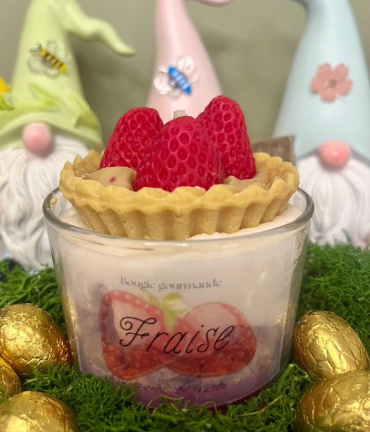 Bougie gourmande Fraise