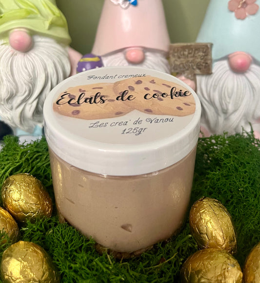Fondant crémeux éclats de cookie