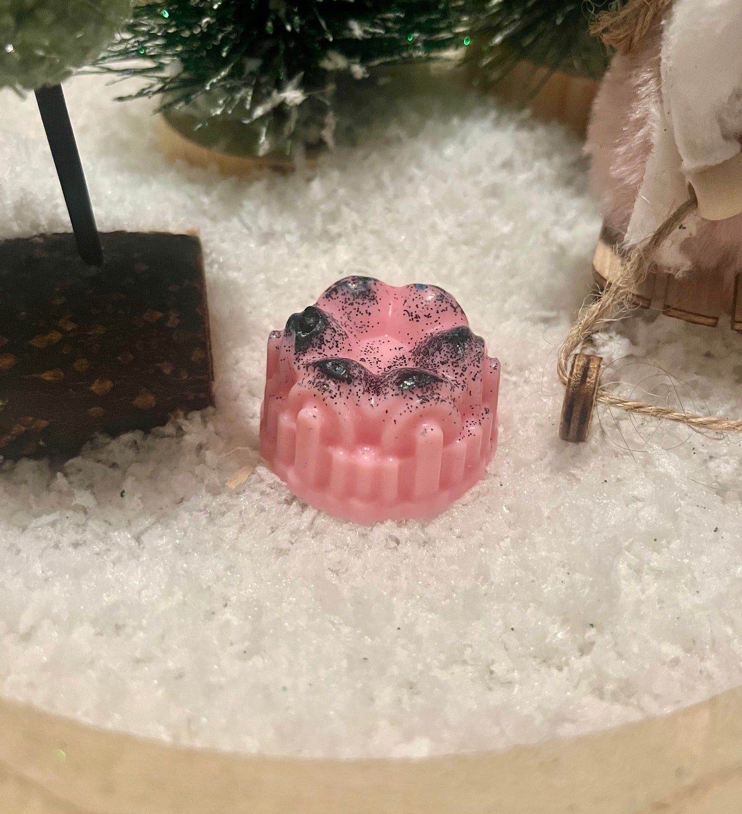 Fondant cerise noire explosive