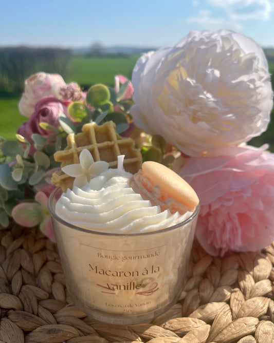 Bougie Macaron à la Vanille