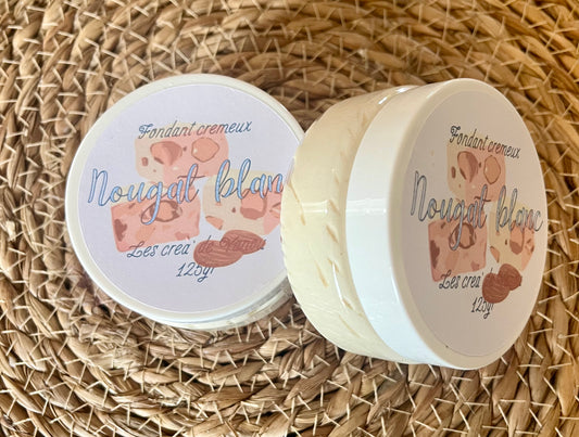 Fondant crémeux nougat blanc