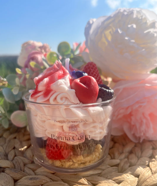 Bougie Panna Cotta aux Fruits rouges