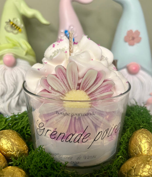 Bougie gourmande Grenade Poire